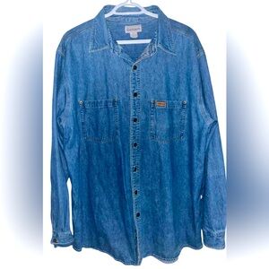 Carhartt size L tall jeans shirt
